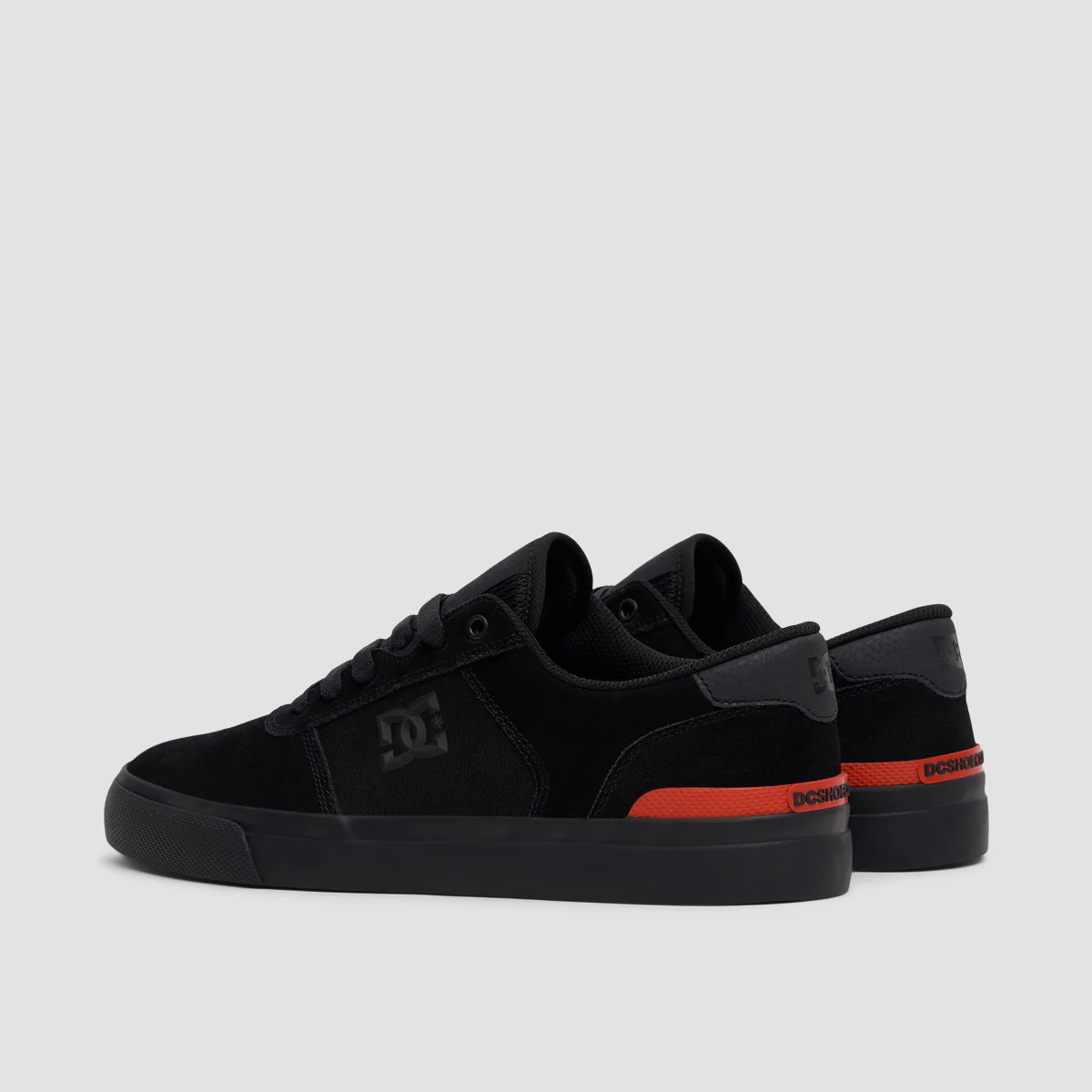 DC Teknic S Shoes - Black/Black/Red - Image 3