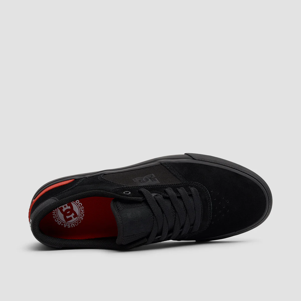DC Teknic S Shoes - Black/Black/Red - Image 4