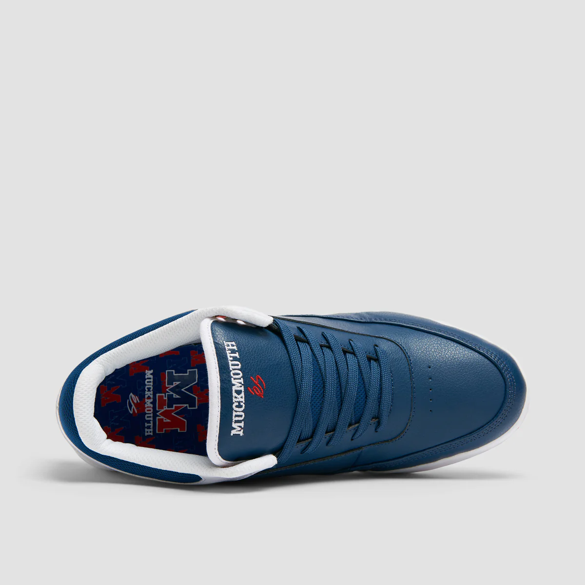 eS Stylus Mid X Muckmouth Shoes - Blue/White - Image 4