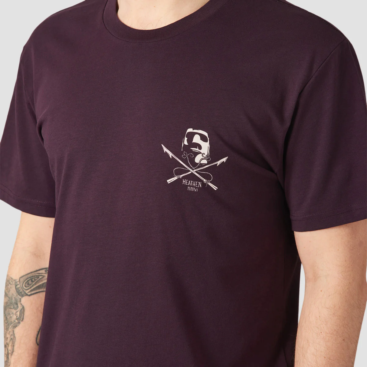 Heathen Ahab T-Shirt Plum - Image 3