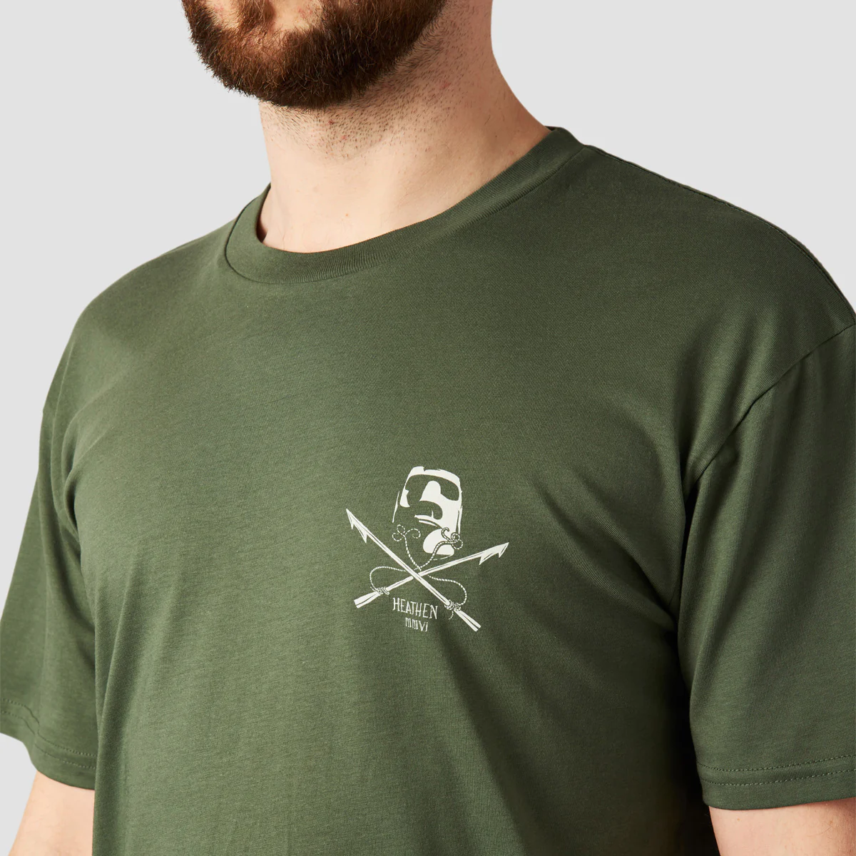 Heathen White Whale T-Shirt Cypress - Image 3