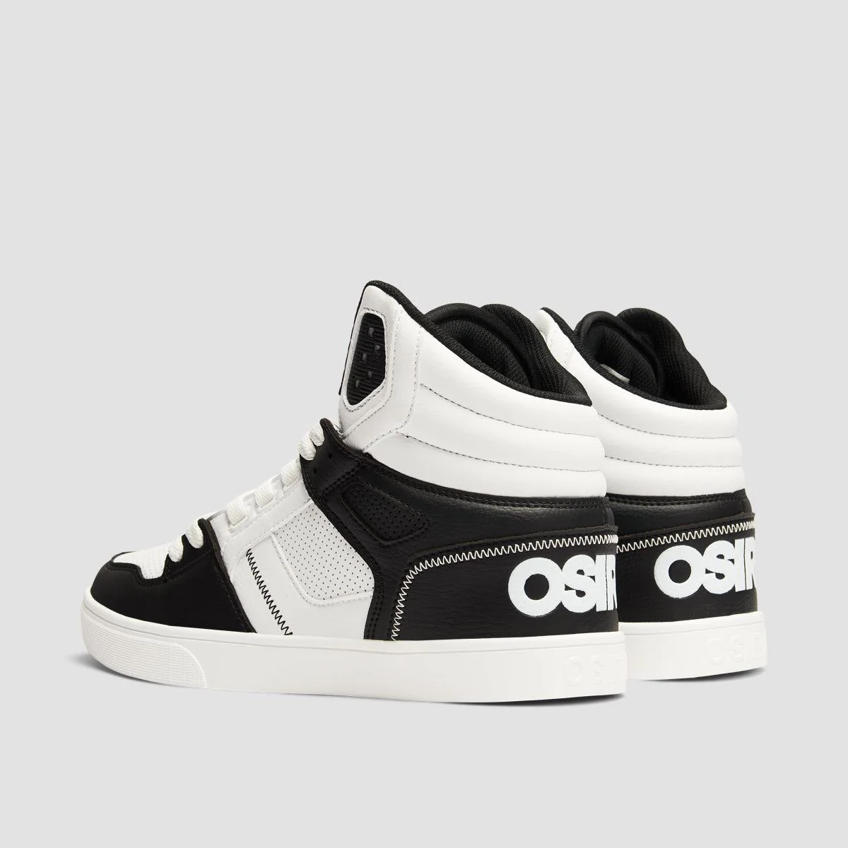 Osiris Clone High Top Shoes - Black/White/Black - Image 3