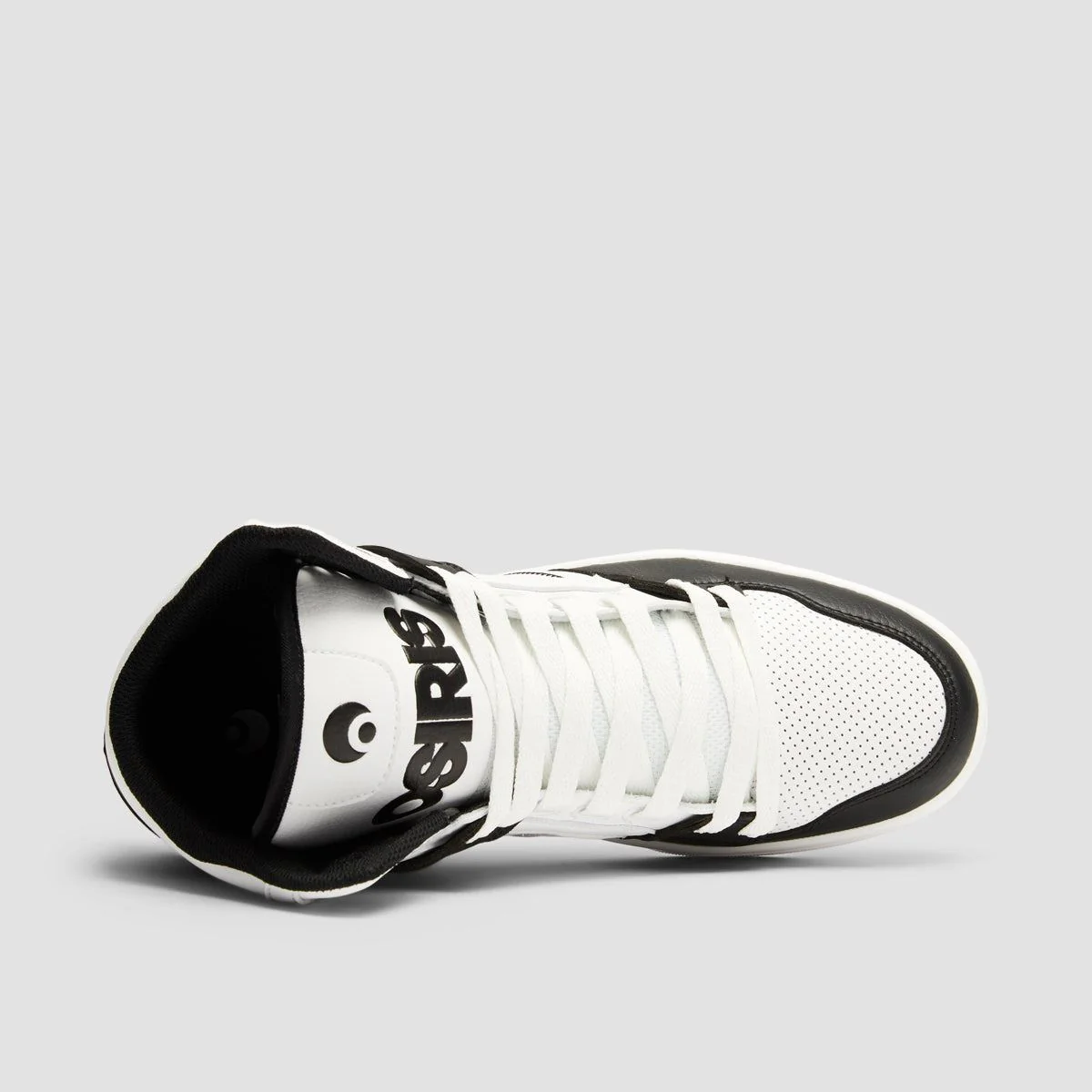 Osiris Clone High Top Shoes - Black/White/Black - Image 4