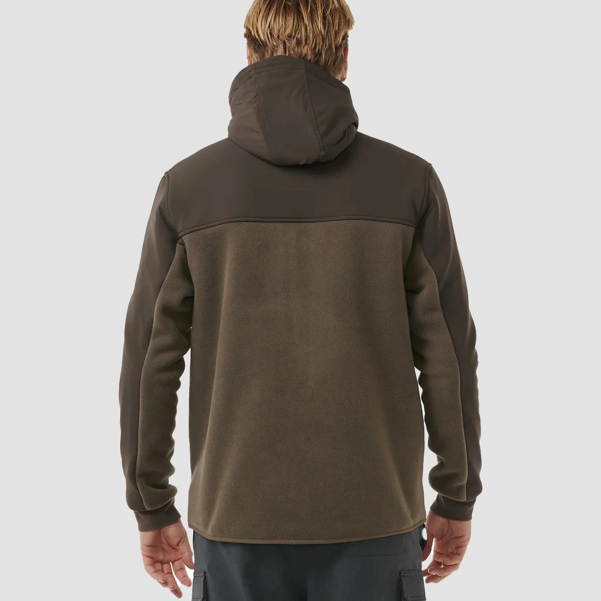 Rip Curl Anti Series Search Hooded Fleece Jacket Rock - Image 3
