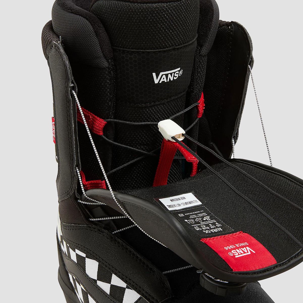 Vans Aura OG Snowboard Boots Black/Checkerboard - Image 4