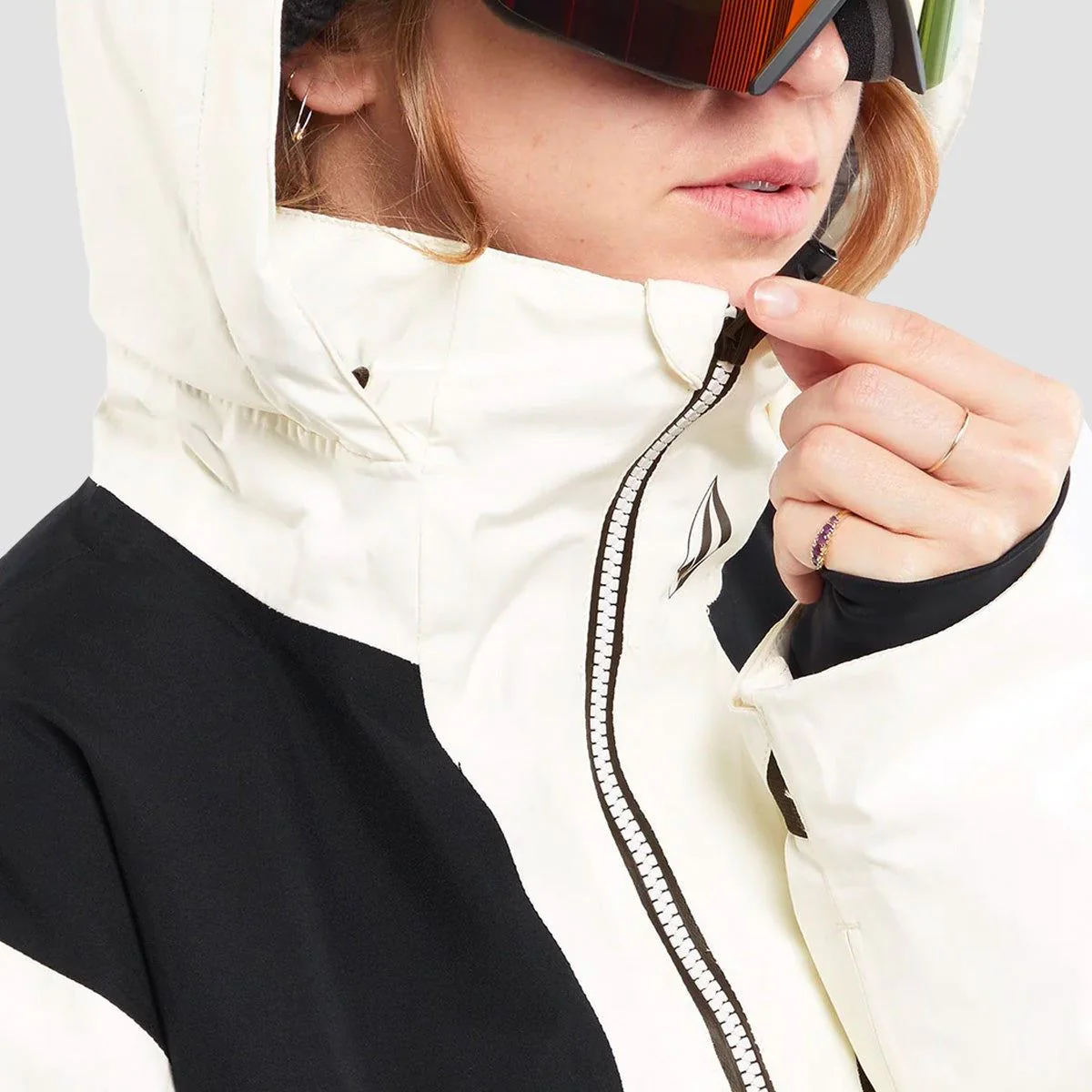 Volcom Fern Ins Gore-Tex Pullover Snow Jacket Moonbeam - Womens - Image 5