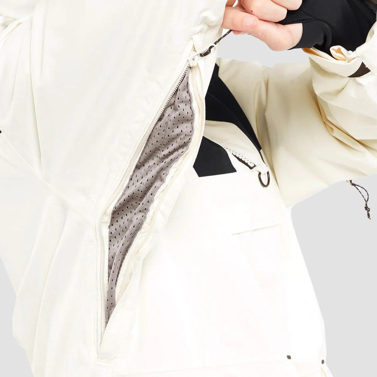 Volcom Fern Ins Gore-Tex Pullover Snow Jacket Moonbeam - Womens - Image 8