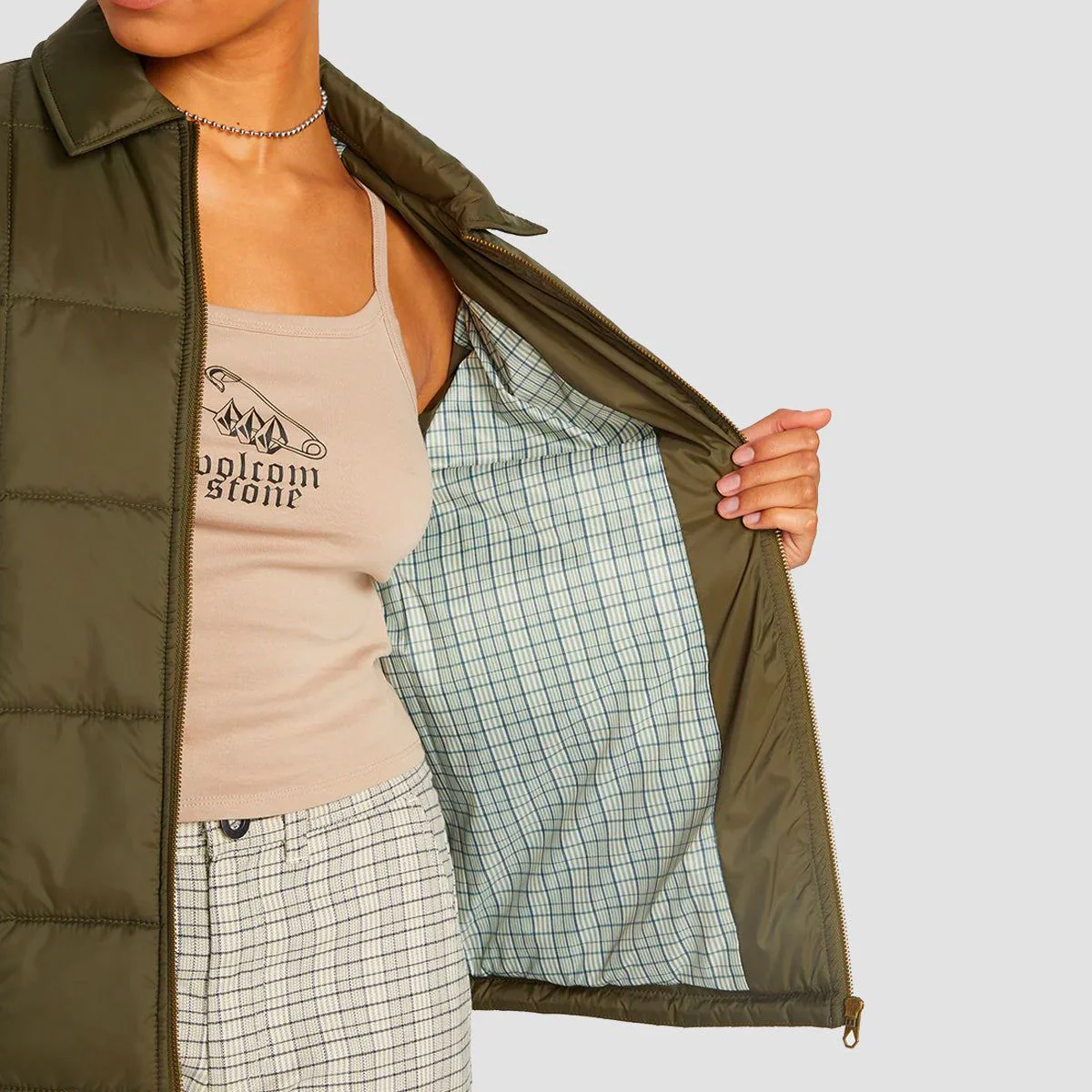 Volcom Thisthatthem Jacket Military - Womens - Image 3