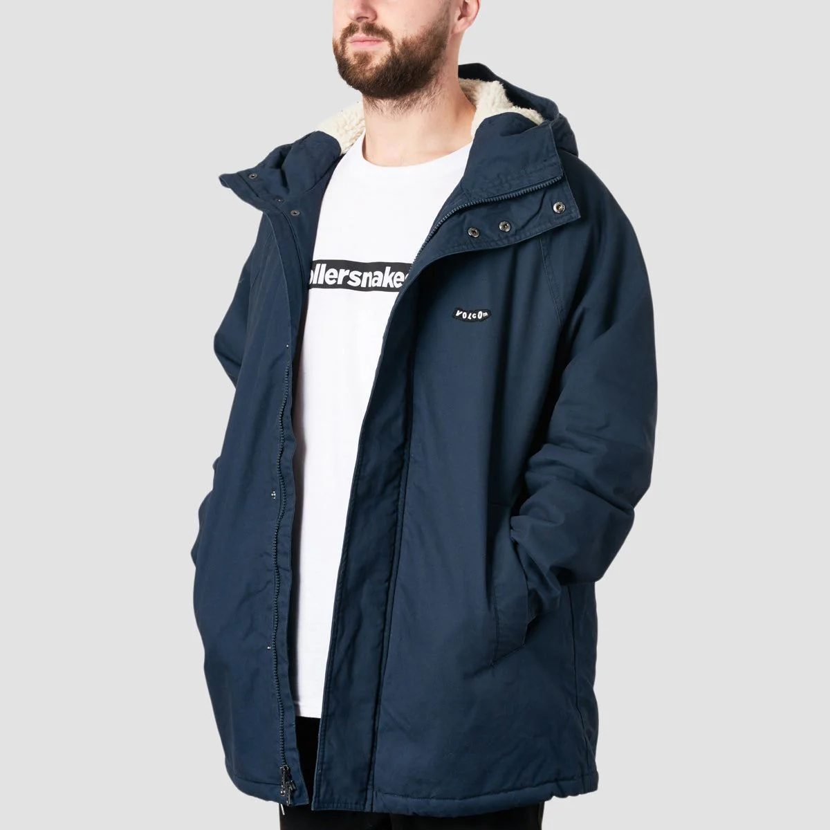 Volcom Volster II Parka Jacket Navy - Image 5
